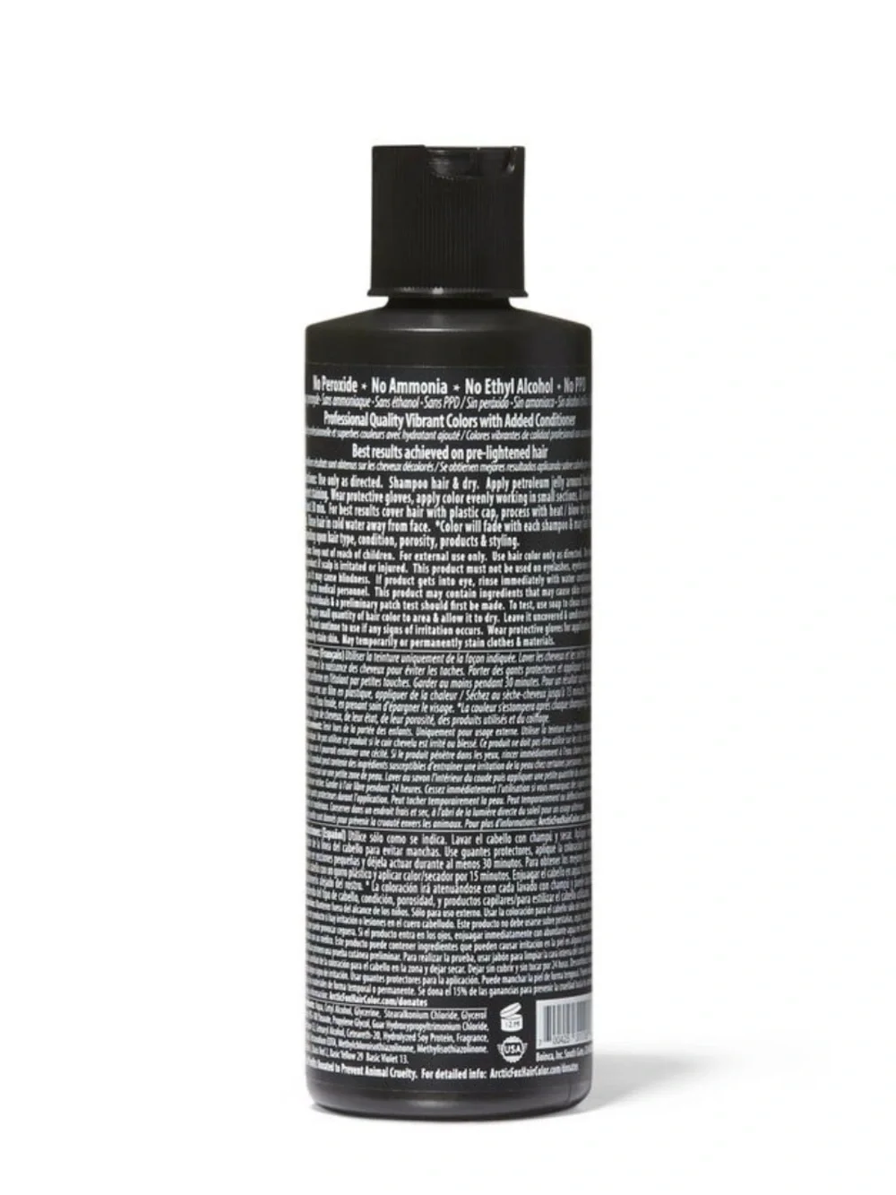 Arctic Fox Semi-Permanent Hair Color — Transylvania (Black) 8 fl oz